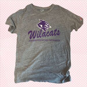 League Brand Abilene Christian University Grey T-Shirt Women's Medium